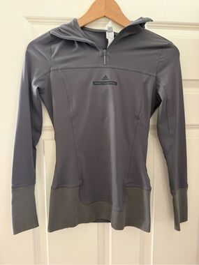 Adidas by Stella McCartney Women's Gray Hooded Pullover Jacket